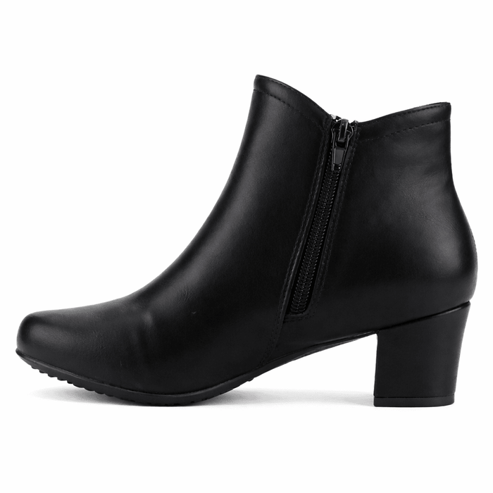 Botin Negro Mujer Casual Chalada Flexib Botines Taco Chalada