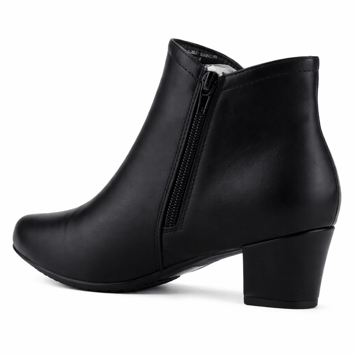 Botin Negro Mujer Casual Chalada Flexib Botines Taco Chalada