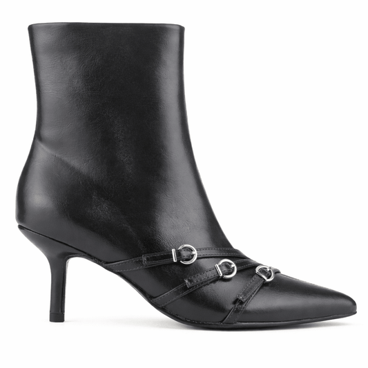 Botin Negro Mujer Casual Chalada Milan Botines Taco Chalada