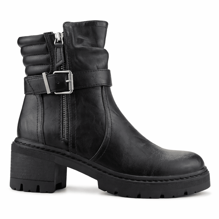 Botin Negro Mujer Casual Chalada Ophelia Botines Taco Chalada