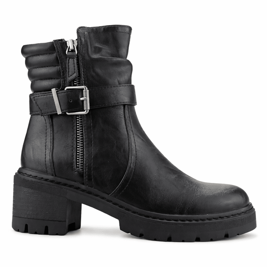 Botin Negro Mujer Casual Chalada Ophelia Botines Taco Chalada