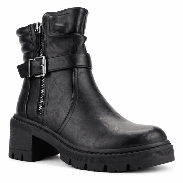 Botin Negro Mujer Casual Chalada Ophelia Botines Taco Chalada