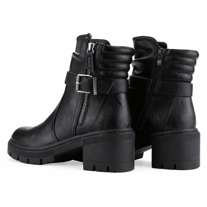 Botin Negro Mujer Casual Chalada Ophelia Botines Taco Chalada