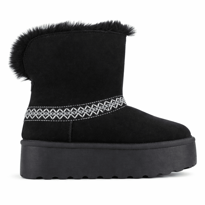 Botin Negro Mujer Casual Chalada Pinguih Botines Taco Chalada