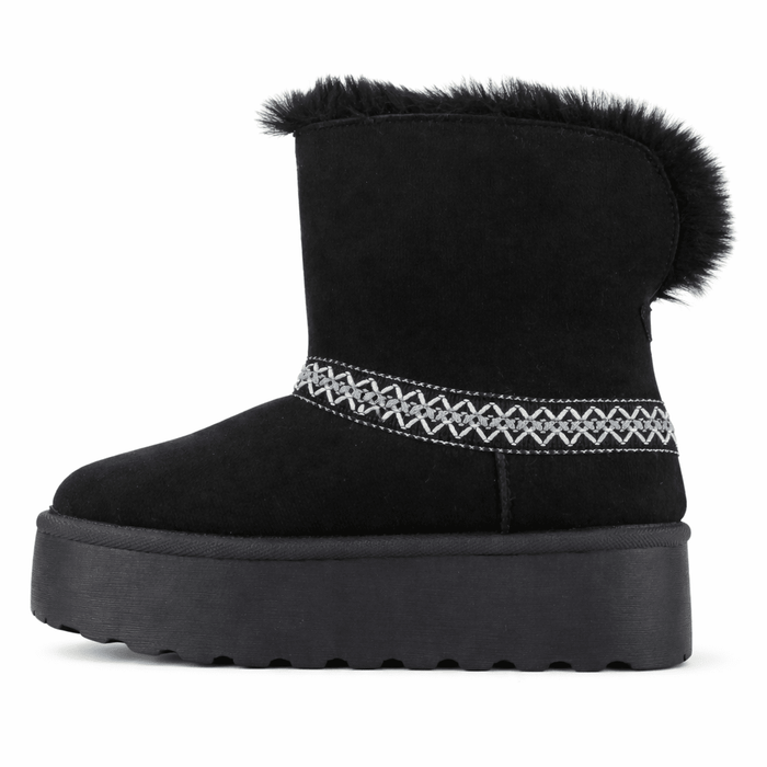 Botin Negro Mujer Casual Chalada Pinguih Botines Taco Chalada
