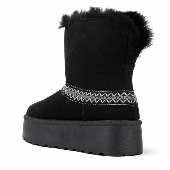 Botin Negro Mujer Casual Chalada Pinguih Botines Taco Chalada