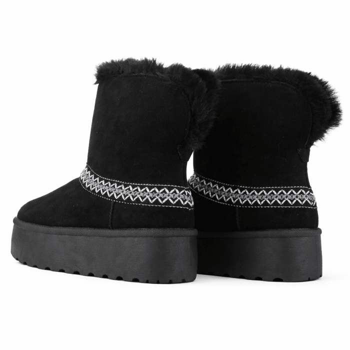 Botin Negro Mujer Casual Chalada Pinguih Botines Taco Chalada