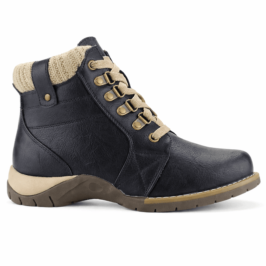 Botin Negro Mujer Casual Chalada Rolo Botines Taco Chalada