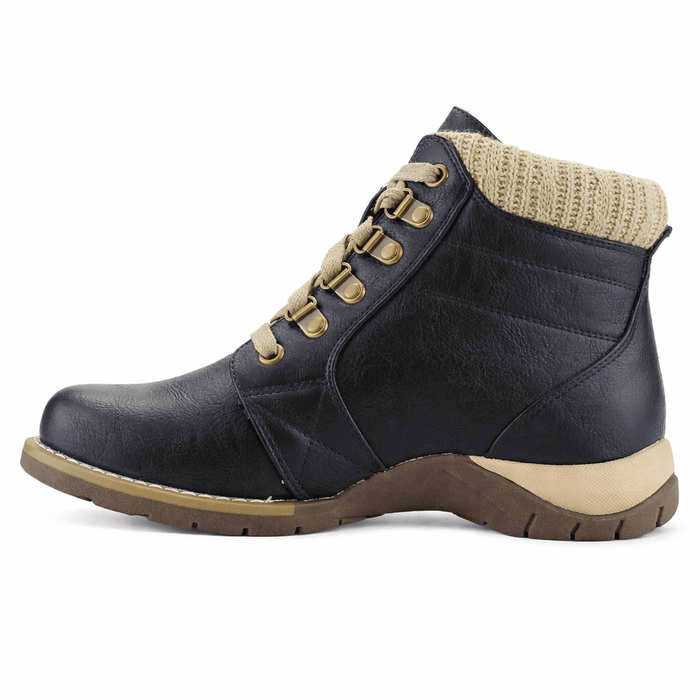 Botin Negro Mujer Casual Chalada Rolo Botines Taco Chalada