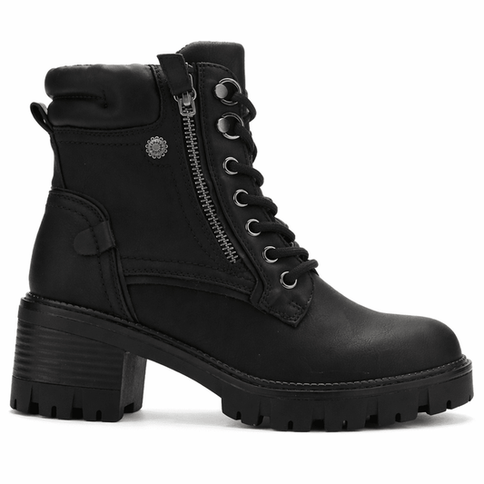 Botin Negro Mujer Casual Chalada Sindy Botines Taco Chalada
