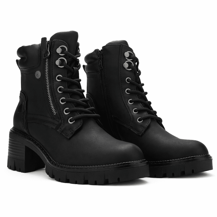 Botin Negro Mujer Casual Chalada Sindy Botines Taco Chalada