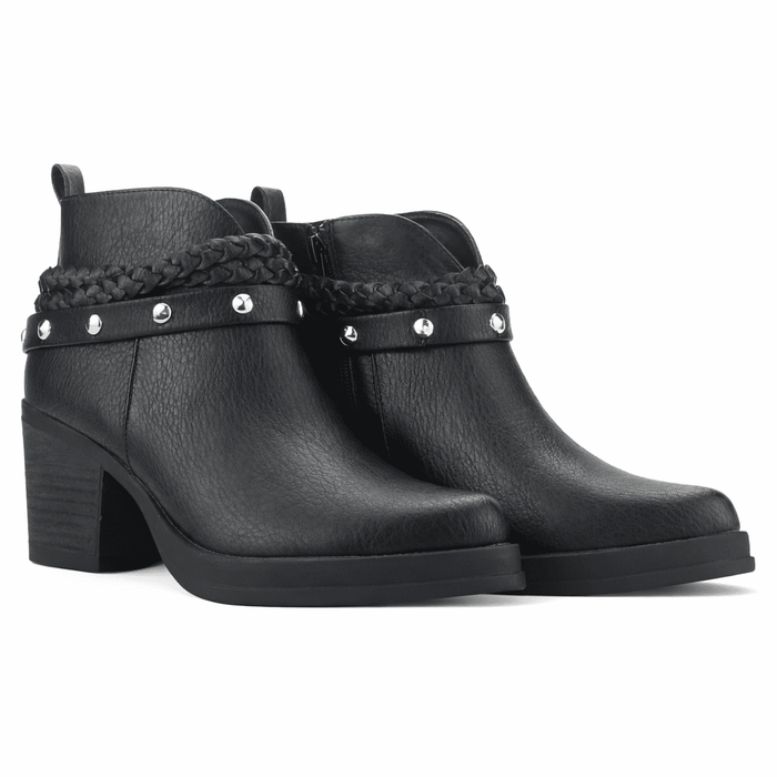 Botin Negro Mujer Casual Chalada Suzie Botines Taco Chalada