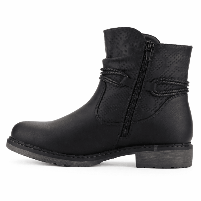 Botin Negro Mujer Casual Chalada Torke Botines Taco Chalada
