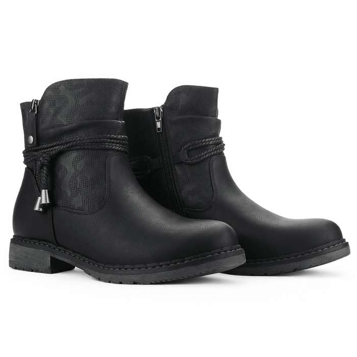 Botin Negro Mujer Casual Chalada Torke Botines Taco Chalada