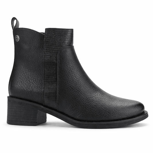 Botin Negro Mujer Casual Chalada Trafa Botines Taco Chalada