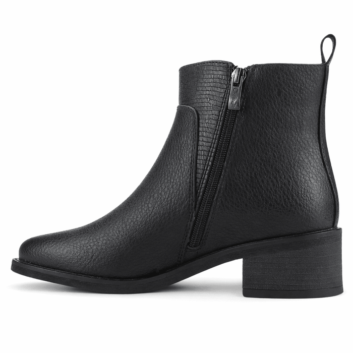 Botin Negro Mujer Casual Chalada Trafa Botines Taco Chalada