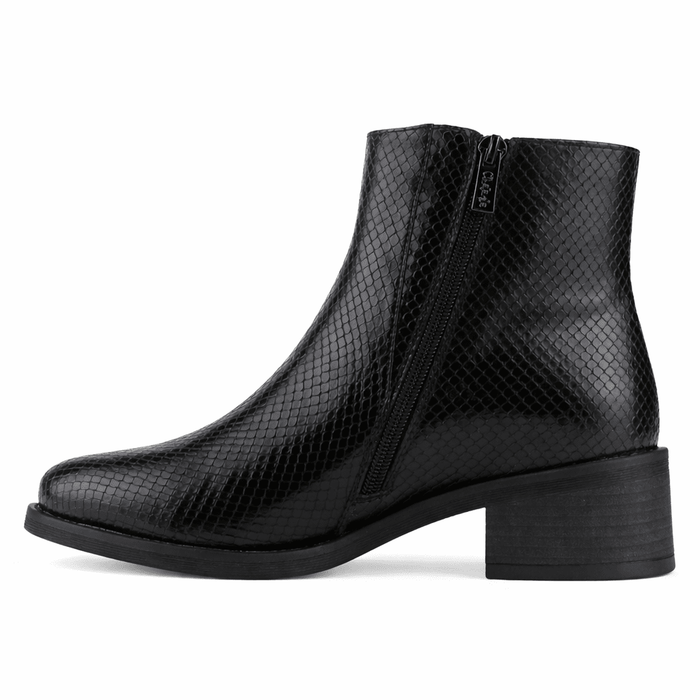 Botin Negro Mujer Casual Chalada Trafa Botines Taco Chalada