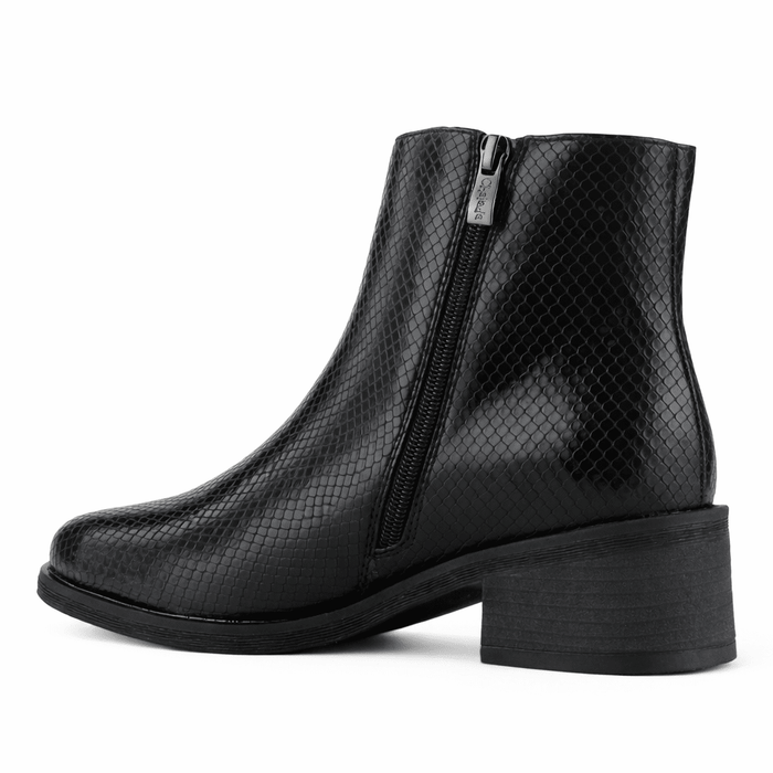 Botin Negro Mujer Casual Chalada Trafa Botines Taco Chalada
