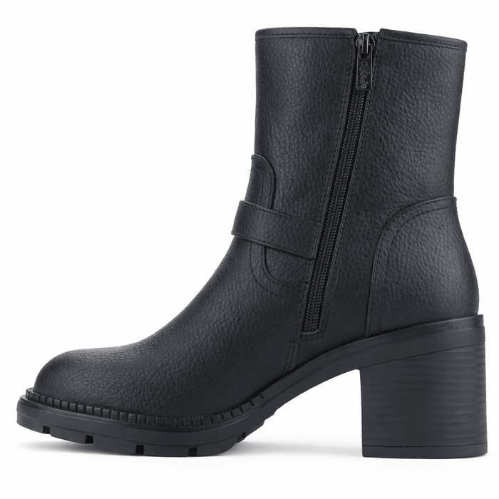 Botin Negro Mujer Casual Chalada Treni Botines Taco Chalada