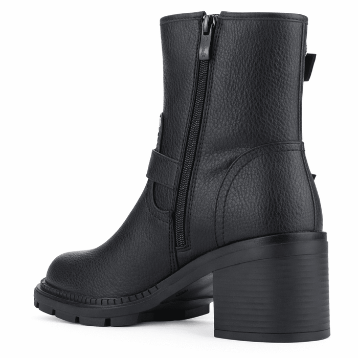 Botin Negro Mujer Casual Chalada Treni Botines Taco Chalada