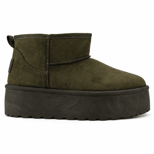 Botin Oliva Mujer Casual Chalada Pinguih Botines Taco Chalada