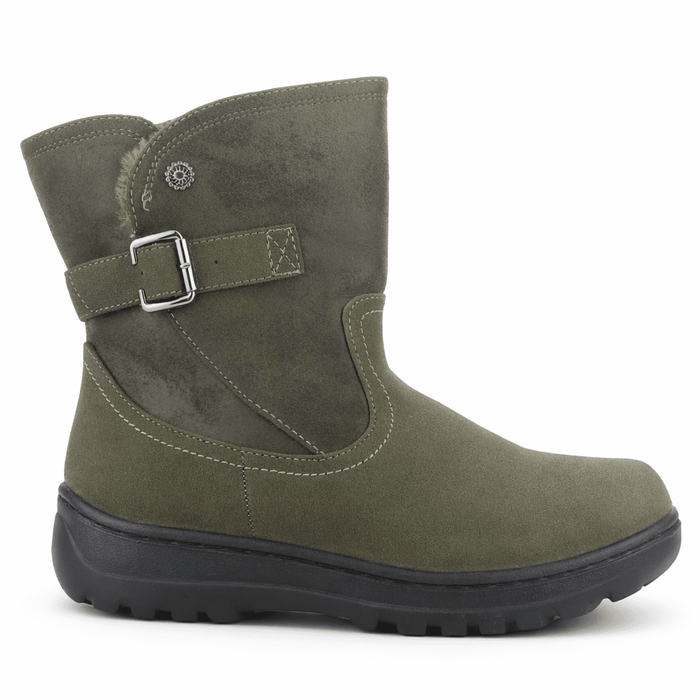 Botin Oliva Mujer Casual Chalada Qual Botines Taco Chalada