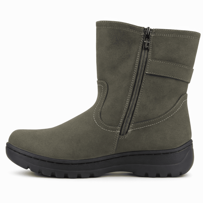 Botin Oliva Mujer Casual Chalada Qual Botines Taco Chalada