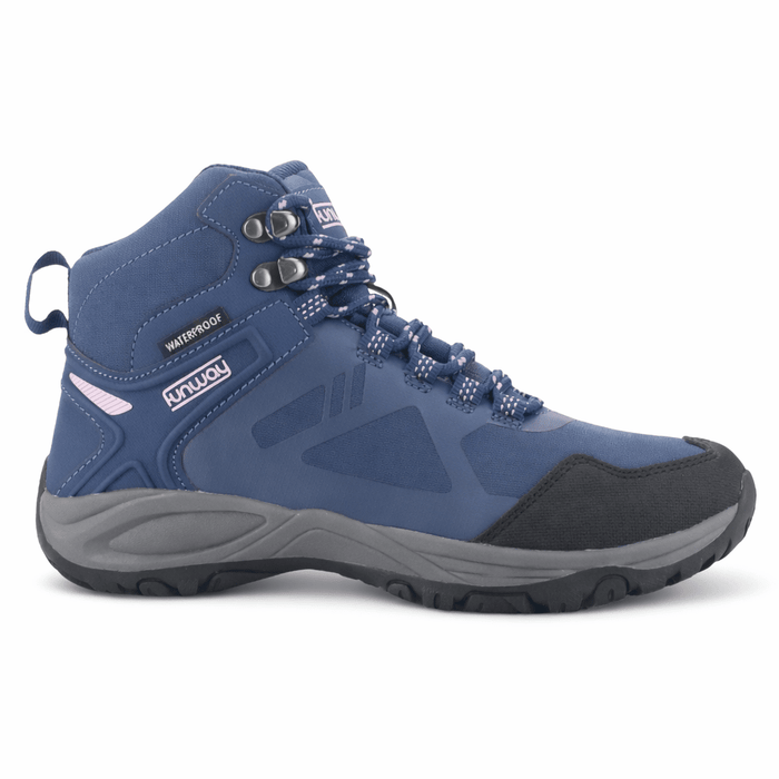 Botin Outdoor Azul Mujer Casual Funway Rain Botines Taco Funway