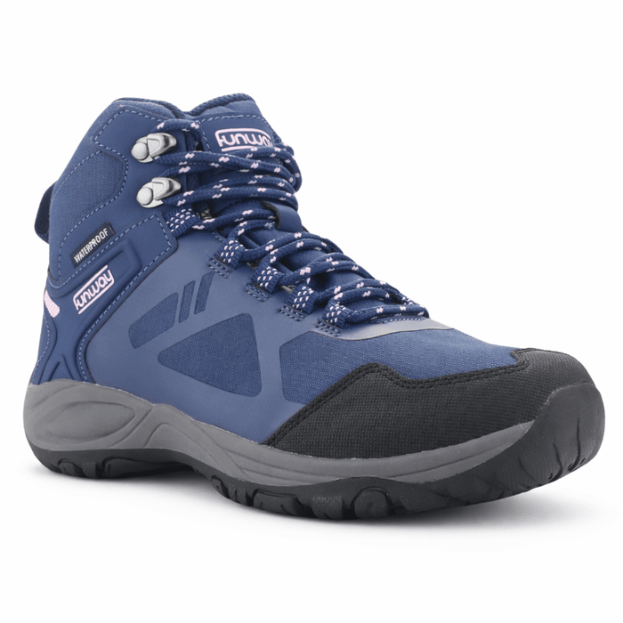 Botin Outdoor Azul Mujer Casual Funway Rain Botines Taco Funway