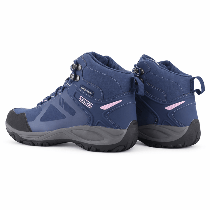 Botin Outdoor Azul Mujer Casual Funway Rain Botines Taco Funway