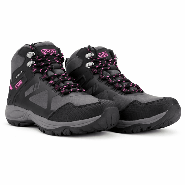 Botin Outdoor Negro Mujer Casual Funway Rain Botines Taco Funway