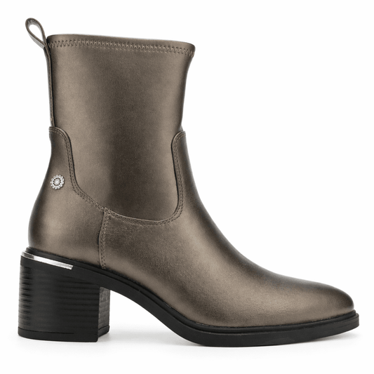 Botin Pewter Mujer Casual Chalada Sonora Botines Taco Chalada