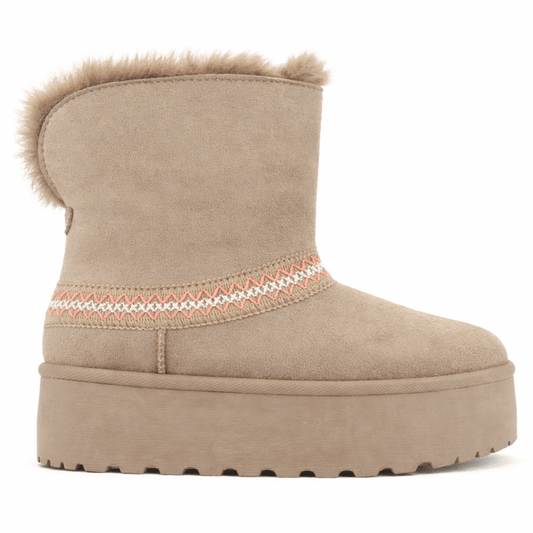 Botin Taupe Mujer Casual Chalada Pinguih Botines Taco Chalada