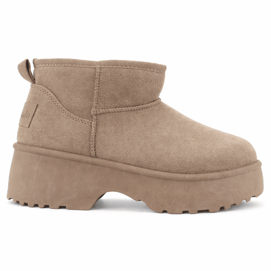 Botin Taupe Mujer Casual Chalada Pinheel Botines Taco Chalada