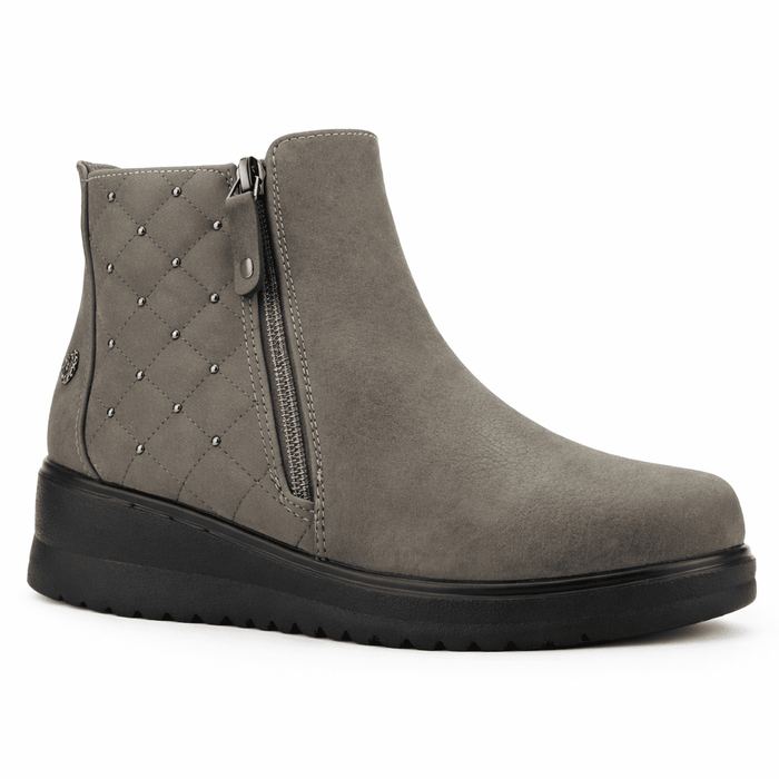 Botin Taupe Mujer Casual Chalada Rayo Botines Taco Chalada