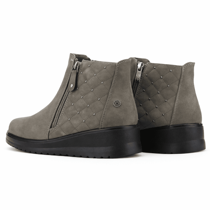 Botin Taupe Mujer Casual Chalada Rayo Botines Taco Chalada