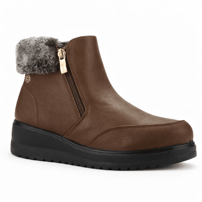 Botin Tostado Mujer Casual Chalada Rayo Botines Taco Chalada