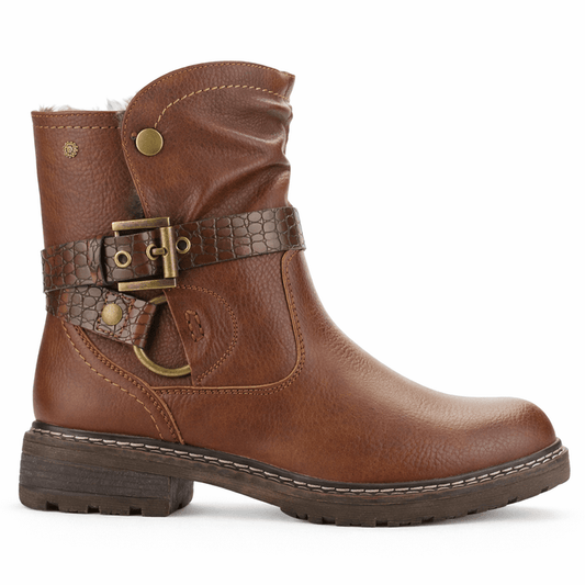 Botin Tostado Mujer Casual Chalada Torke Botines Taco Chalada