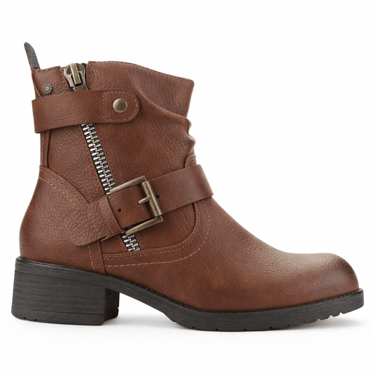 Botin Tostado Mujer Casual Chalada Torke Botines Taco Chalada