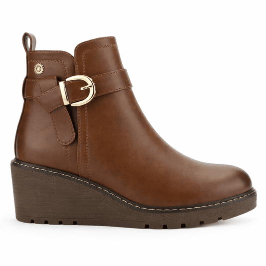 Botin Tostado Mujer Casual Chalada Weding Botines Taco Chalada
