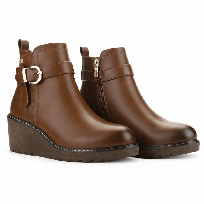 Botin Tostado Mujer Casual Chalada Weding Botines Taco Chalada
