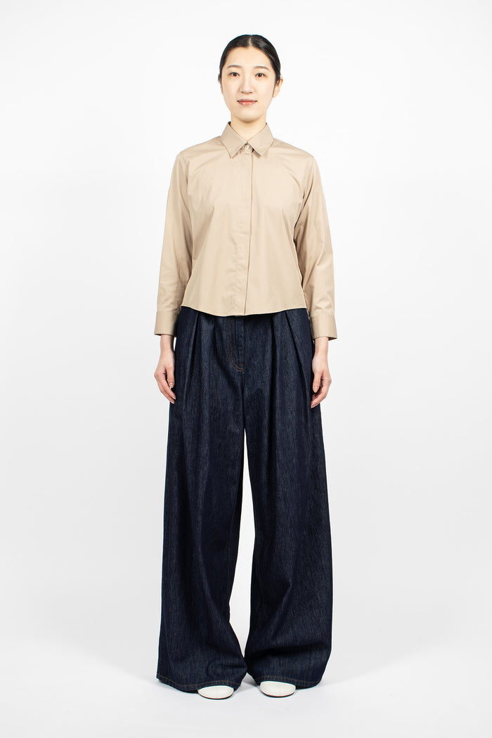 Boxy Mini Shirt Sand