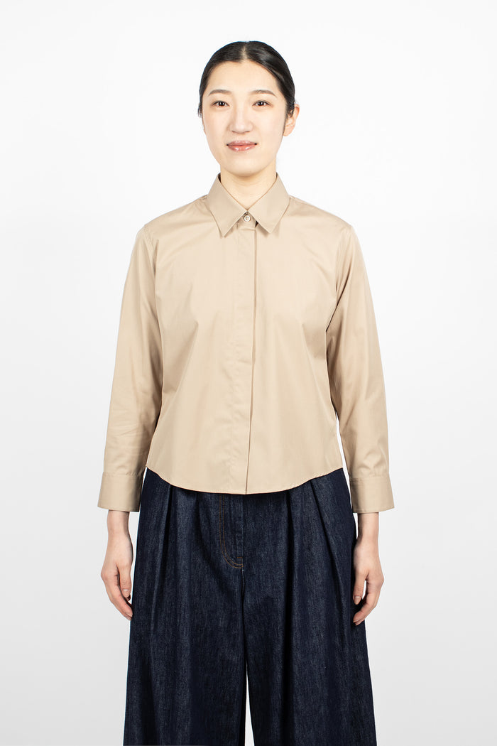 Boxy Mini Shirt Sand