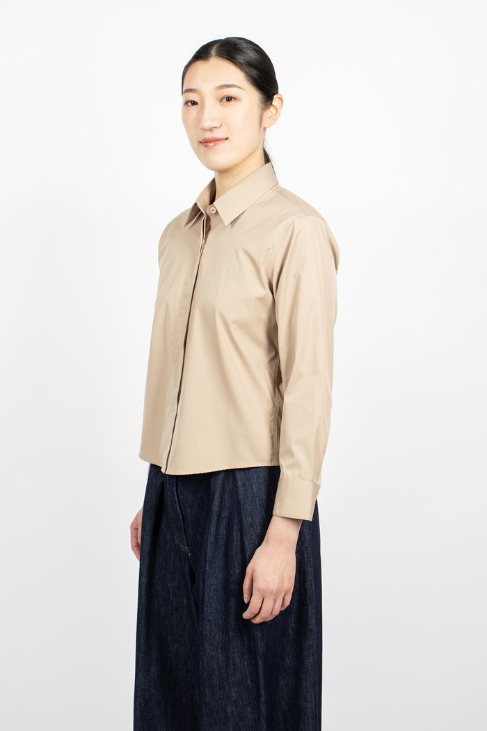 Boxy Mini Shirt Sand