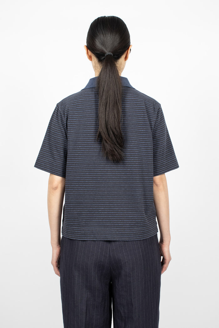 Boxy Polo Indigo/Ink