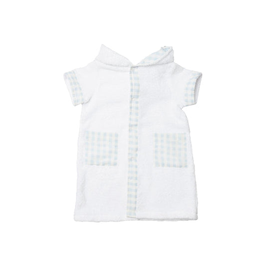Boy Blue Blossoms Gingham Cover-Up