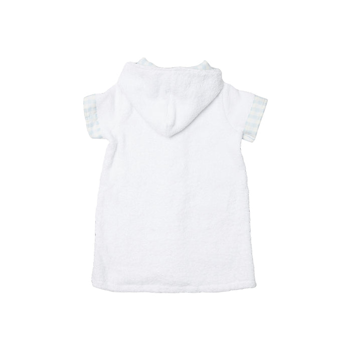 Boy Blue Blossoms Gingham Cover-Up