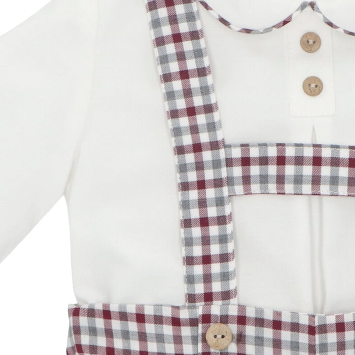 Burdeos Checkered Boy 2-pc set