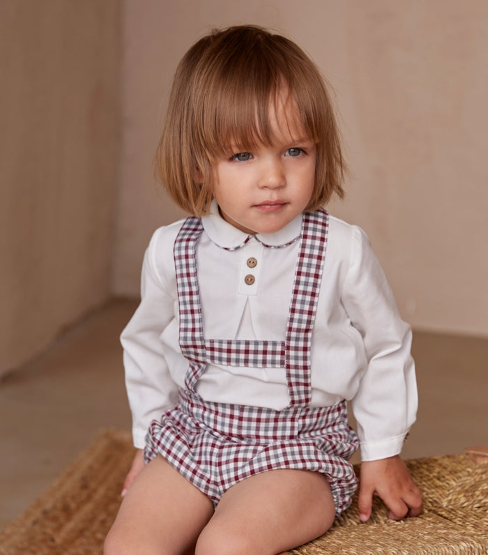 Burdeos Checkered Boy 2-pc set