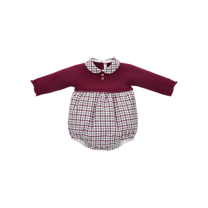 Burdeos Checkered Romper